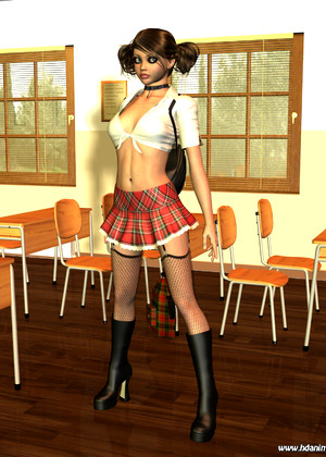 3d Schoolgirl